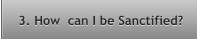 3. How  can I be Sanctified? 3. How  can I be Sanctified?